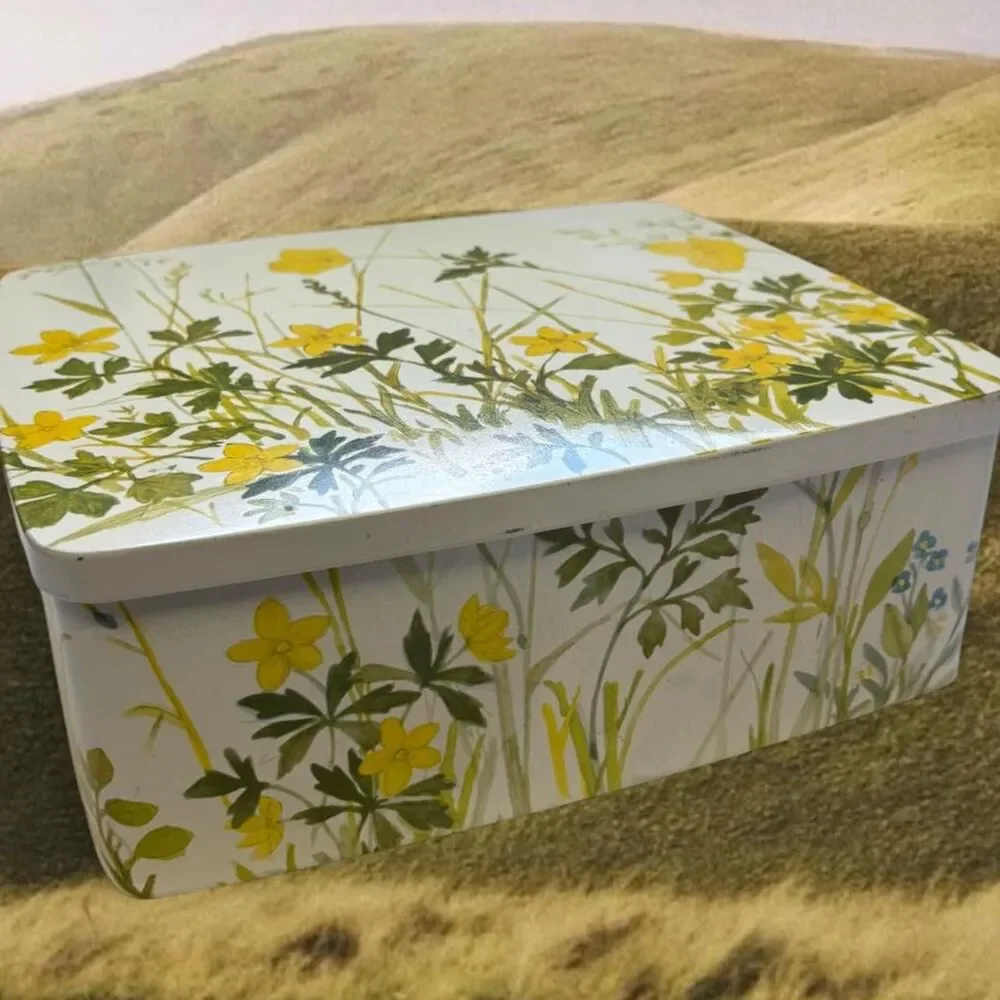 Cottagecore Boho Fairy Emma Bridgewater Wild Flowers Deep Rectangular Tin